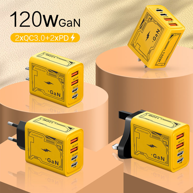 [Practical Gift] 65W & 120W Multiple-Ports Fast Charger