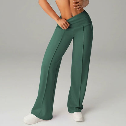 💗LAST DAY SALE 70% OFF⚡50K+ SOLD💕Women's Plain Loose Straight Leg Pants