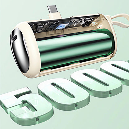 🔥2025 HOT SALE🔥 Portable Charger with Built-In Cables 5000mAh Power Bank Fast Charging