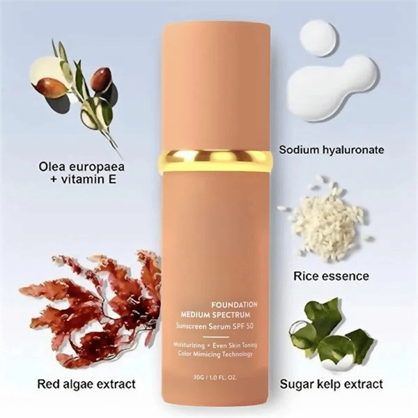 🔥LAST DAY SALE 50% OFF✨⚡ 50K+ SOLD! 🎁4-in-1 Perfecting Foundation – High Coverage, SPF & All-Day Hydration 🤍✨