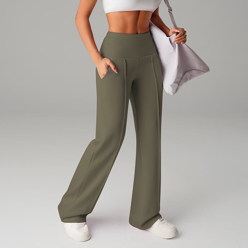 💗LAST DAY SALE 70% OFF⚡50K+ SOLD💕Women's Plain Loose Straight Leg Pants