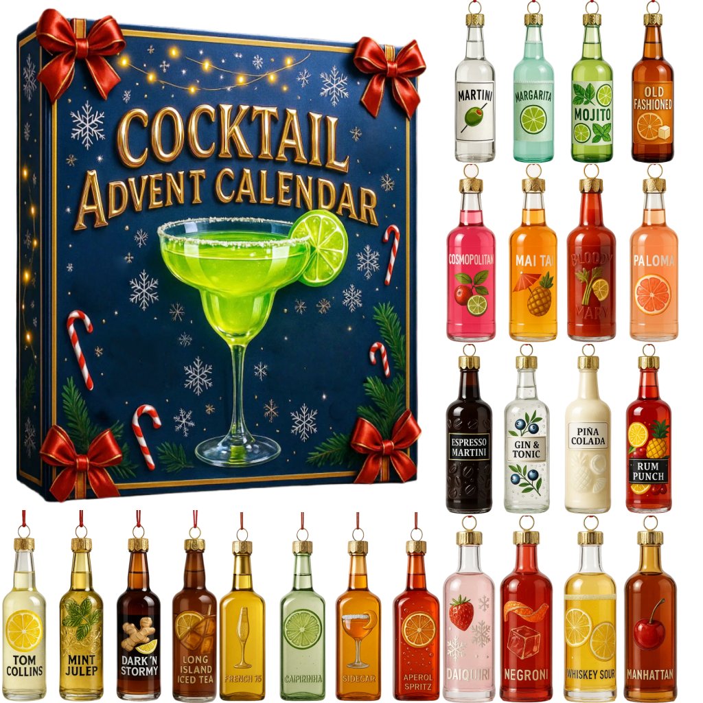 💥 Limited Time Discount 75% OFF🎄2025 Cocktail Advent Calendar