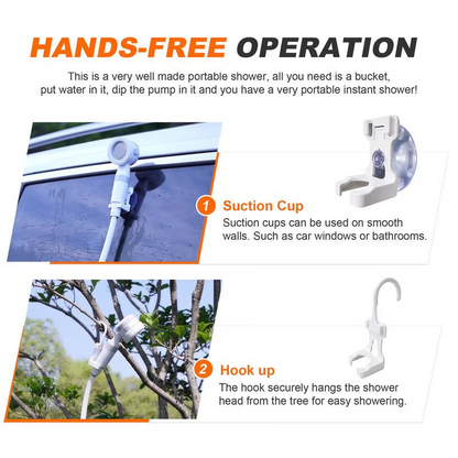 🔥Hot Sale 49% OFF💦Portable Shower for Camping with Water Pump🚀Free shipping🚀