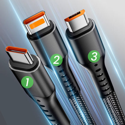 🔥100W 3-in-1 Fast Charging Cable🔥
