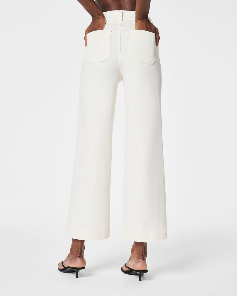 🍂Tummy Control Cropped Wide-Leg Jeans👖