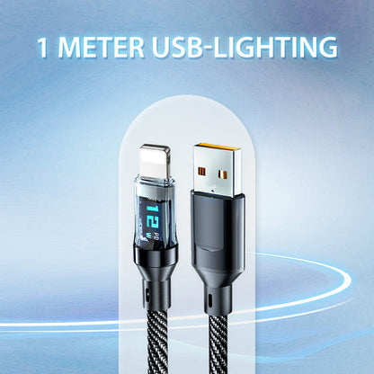 ⚡120W⚡ Fast Charging Data Cable with Display