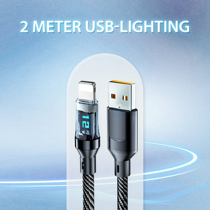 ⚡120W⚡ Fast Charging Data Cable with Display