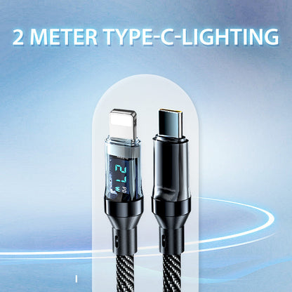⚡120W⚡ Fast Charging Data Cable with Display