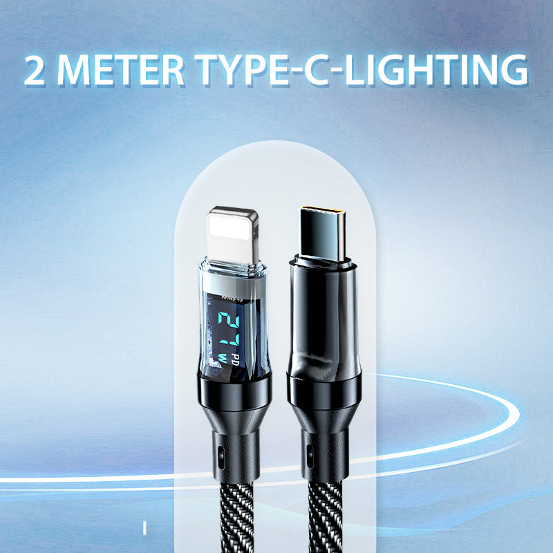 ⚡120W⚡ Fast Charging Data Cable with Display