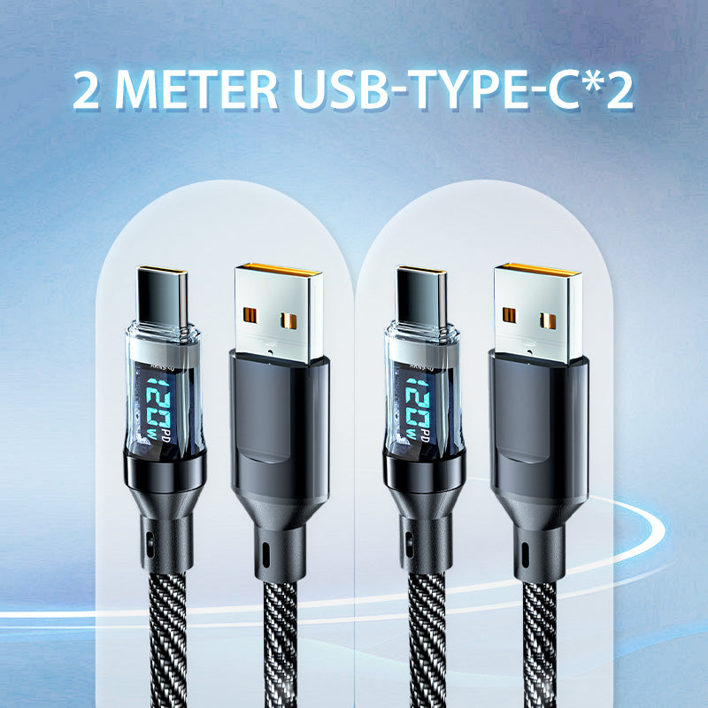 ⚡120W⚡ Fast Charging Data Cable with Display