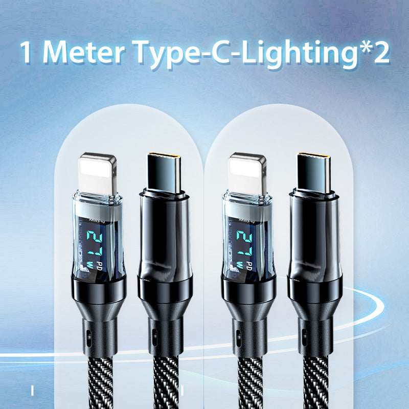 ⚡120W⚡ Fast Charging Data Cable with Display