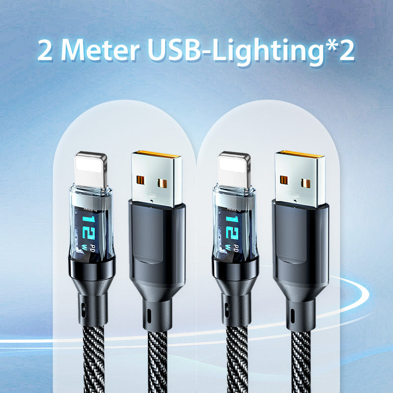 ⚡120W⚡ Fast Charging Data Cable with Display