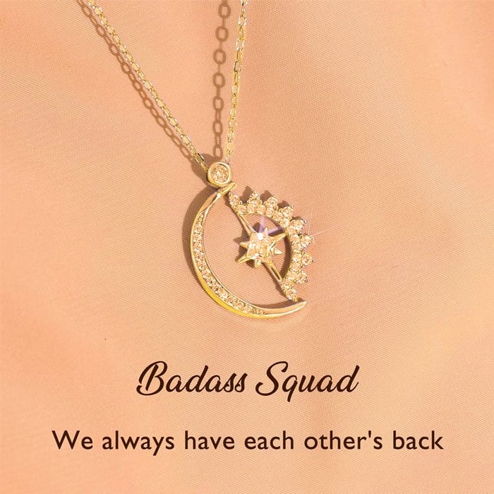 ✨Last Day Promotion 50% OFF 💥💓 To My Badass Squad Necklace - ''We always have each other's back''👩‍❤️‍👩