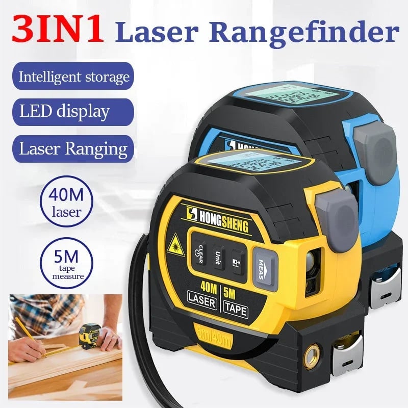 🎁Hot Sale 50% OFF⏳3-In-1 Infrared Laser Tape Measuring