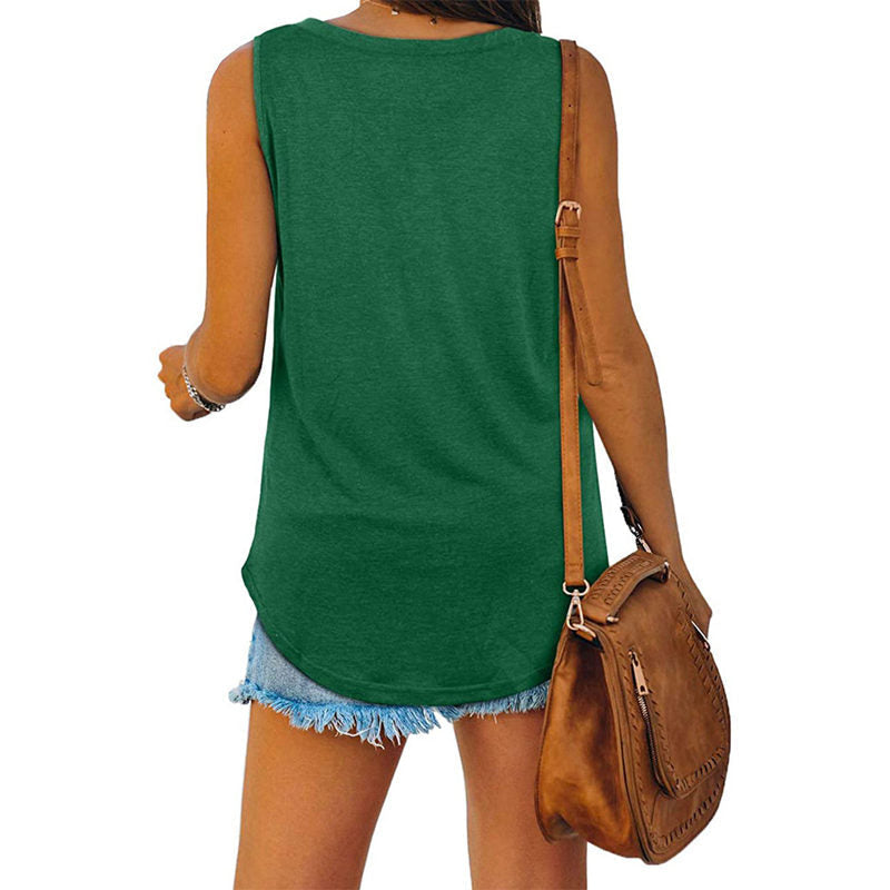 🔥2025 HOT SALE 49% OFF⏳All-match V-Neck Solid Color Vest