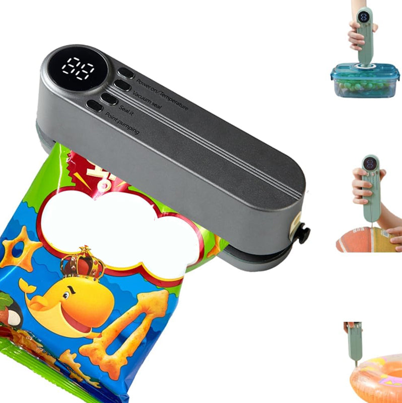 🥗 Keep Your Food Fresh ✨Mini Wireless Vacuum Sealer