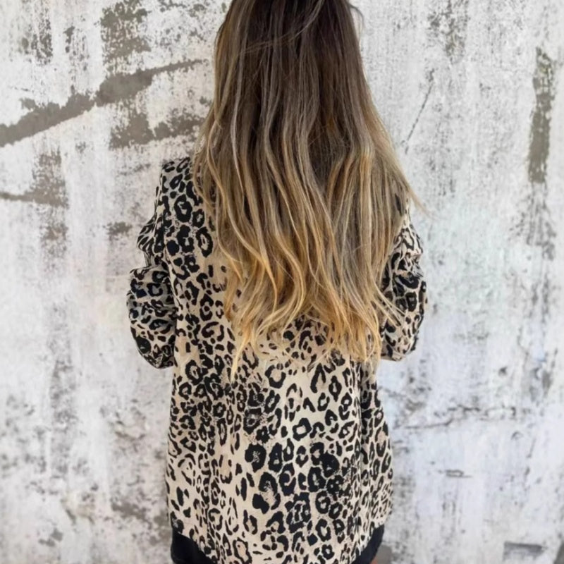 💥 Limited Time Discount: Enjoy 60% OFF💥Women's Fashion Leopard Print Blazer