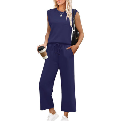 💕Hot Sale  60% OFF🔥New Women's  Sleeveless Top & Wide-Leg Pants Set