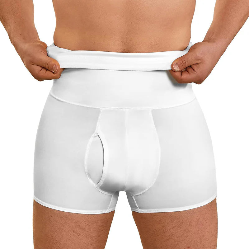 ⏳Time-limited Special⏰Men's Compression Shorts - High Waist Tummy Control & Sweat-Wicking