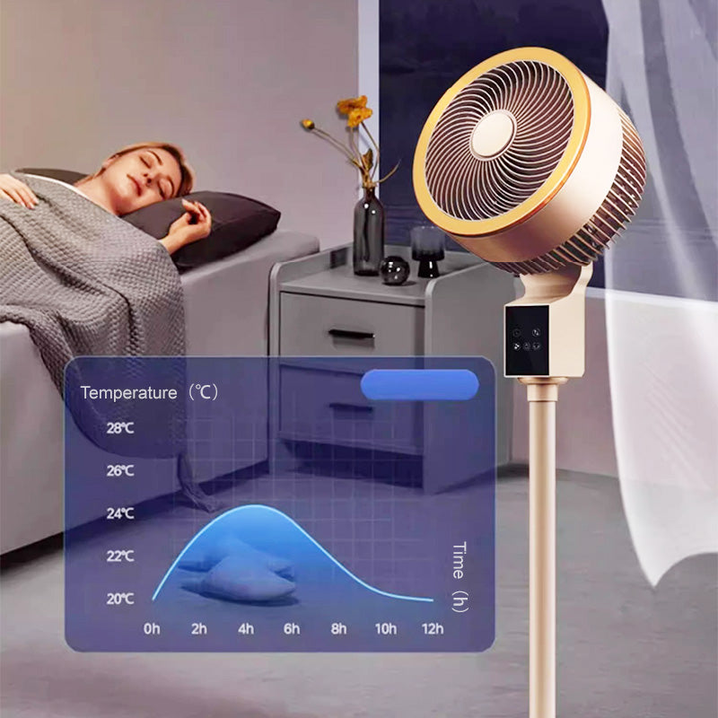🎁Multi-function Remote Control Smart Fan（Prevent your child from catching a cold by blowing the air conditioner, this fan will help you out）