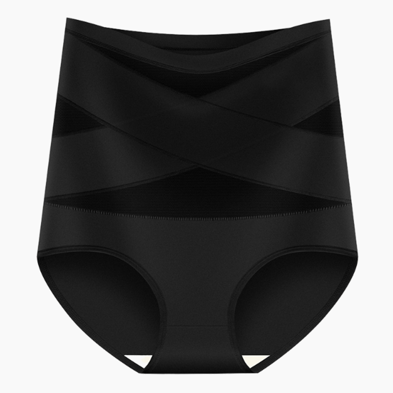 Limited sale 70% OFF🌸Last Day-Buy 1 Get 3 Packs✨Plus-Size High-Waist Cross Tummy Control Panties
