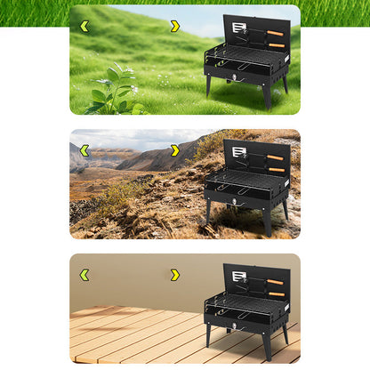 🔥Portable Folding Charcoal Grill for Outdoor Cooking🍖