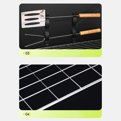 🔥Portable Folding Charcoal Grill for Outdoor Cooking🍖