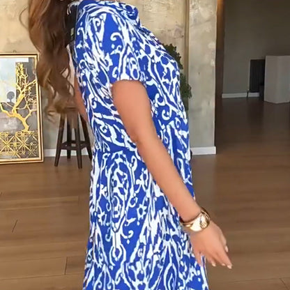⏳Time-limited Special⏰Women's Casual Print A-Line Long Dress