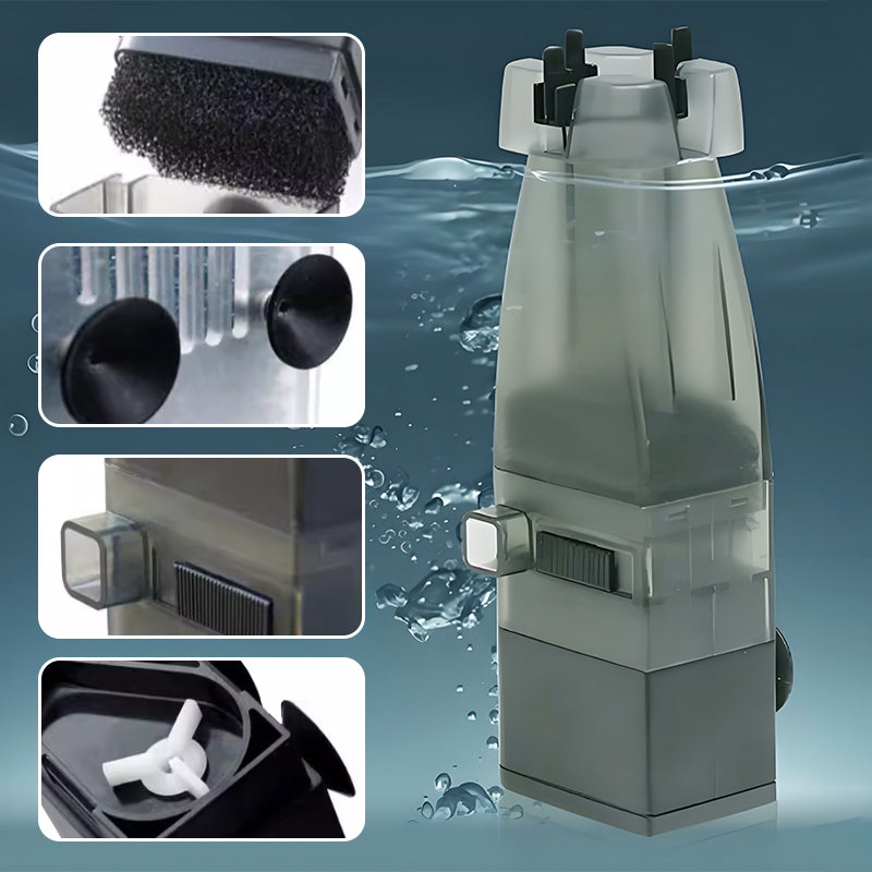 🐟Aquarium surface skimmer：✨no more oil film/biofilm/protein
