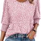 🔥Hot Sale 50% OFF💝✨Women Dressy Casual 3/4 Length Sleeve Blouses with Smocked Cuffs