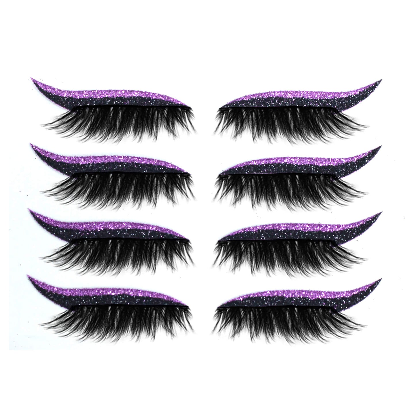 2 in 1 Eye Shadow and Eyelash Stickers with Glitter