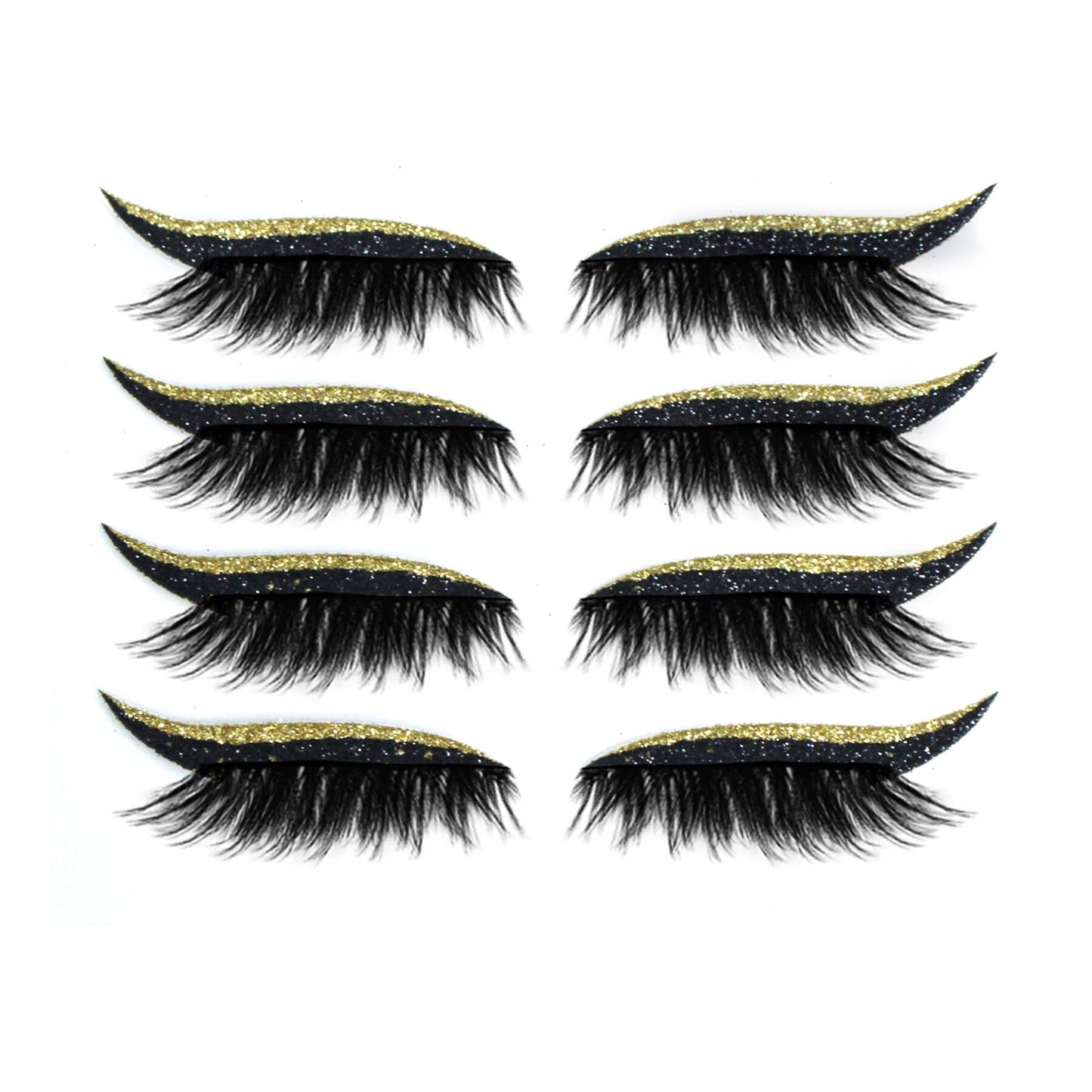 2 in 1 Eye Shadow and Eyelash Stickers with Glitter