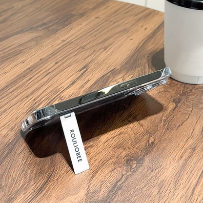 Transparent Frameless Phone Case with Stand for iPhone