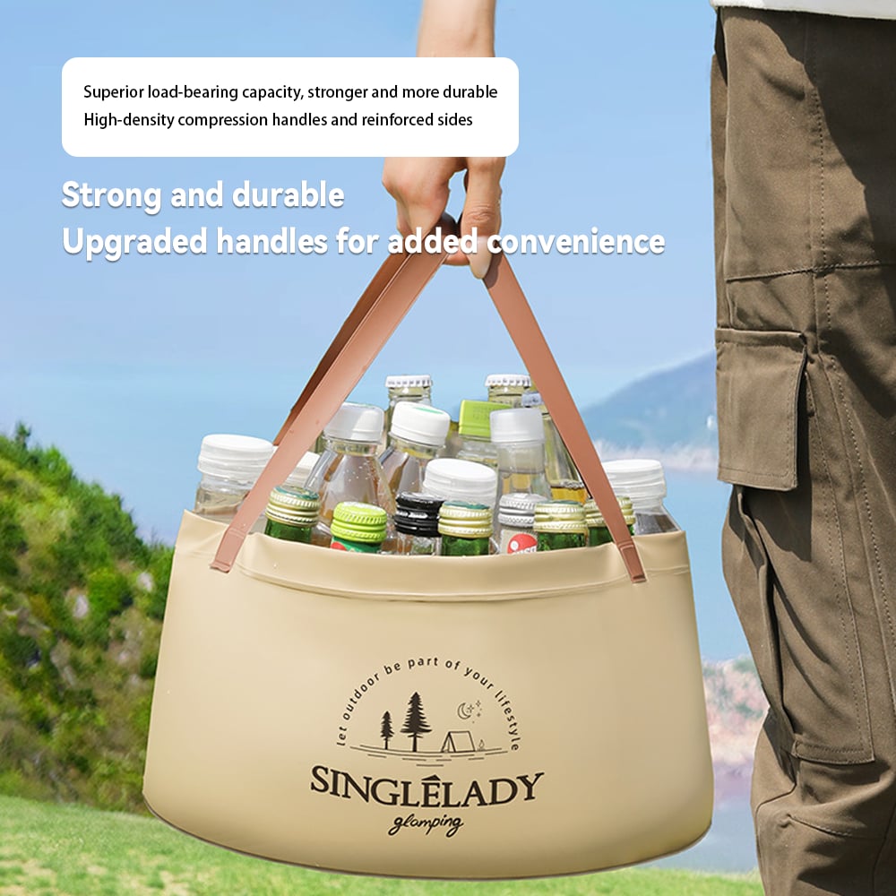 🏆Flash Sale⚡Collapsible Travel Basin – Portable Foldable Bucket for Camping, Laundry & Foot Soaks