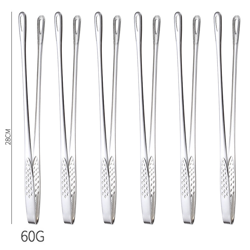 28cm Super Long Stainless Steel Grill Tongs