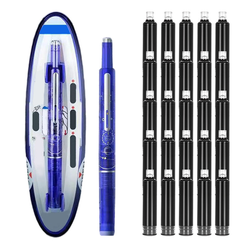 Quick-Dry Retractable Fountain Pen