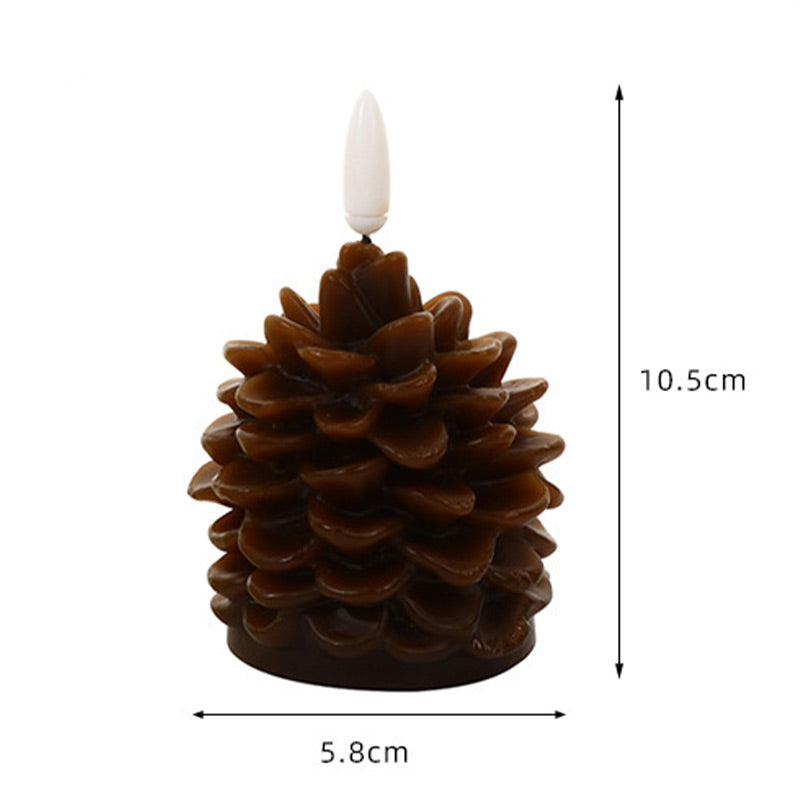 🔥HOT SALE 49% OFF -🎄Flameless LED Pine Cone Candles for Holiday Decor