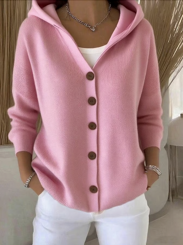 🎉This week's Special Sales - 50% OFF✨Women Cotton Plain Long Sleeve Comfy Casual Cardigan
