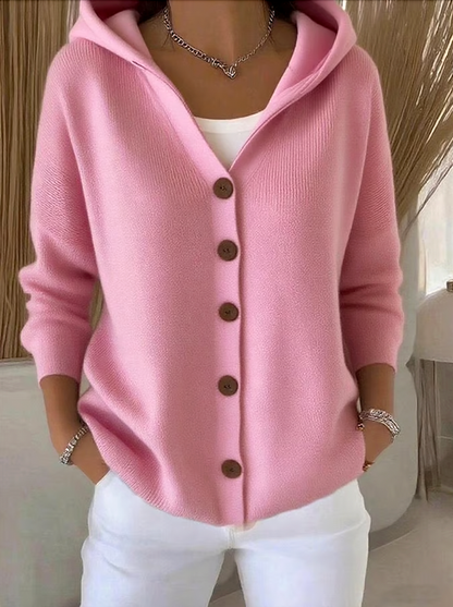 🎉This week's Special Sales - 50% OFF✨Women Cotton Plain Long Sleeve Comfy Casual Cardigan