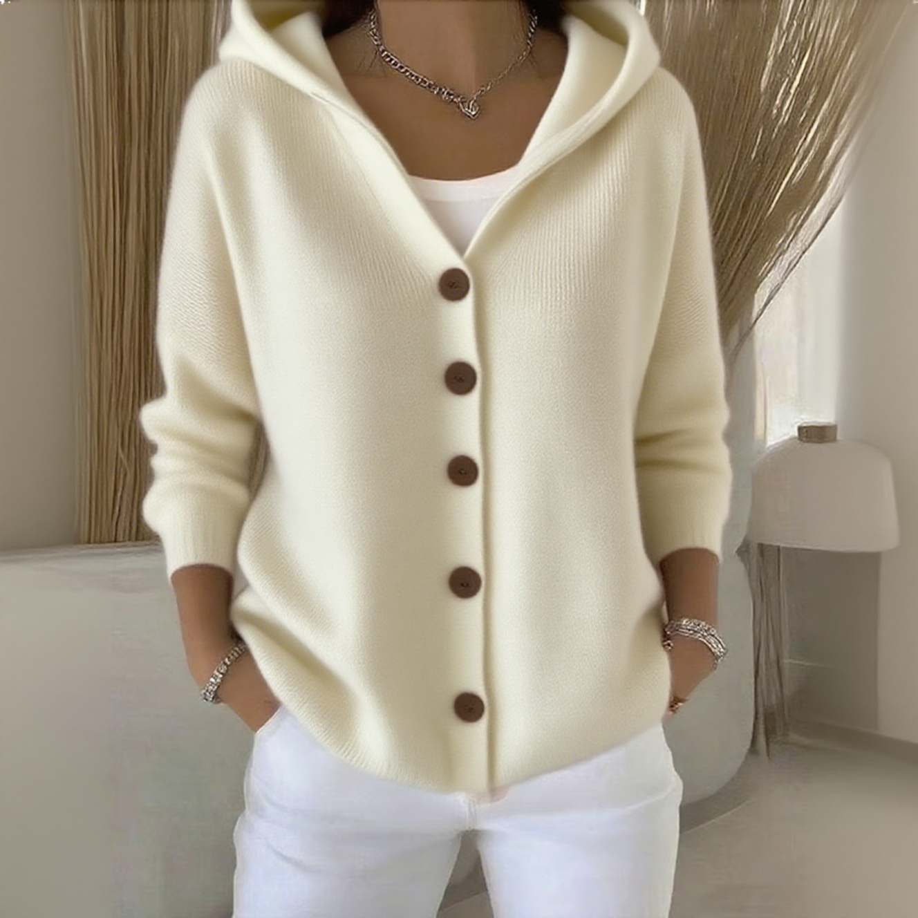 🎉This week's Special Sales - 50% OFF✨Women Cotton Plain Long Sleeve Comfy Casual Cardigan