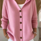 🎉This week's Special Sales - 50% OFF✨Women Cotton Plain Long Sleeve Comfy Casual Cardigan