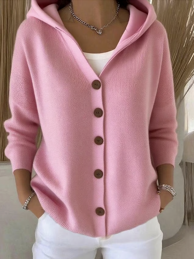 🎉This week's Special Sales - 50% OFF✨Women Cotton Plain Long Sleeve Comfy Casual Cardigan