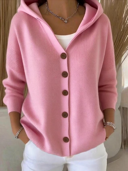 🎉This week's Special Sales - 50% OFF✨Women Cotton Plain Long Sleeve Comfy Casual Cardigan
