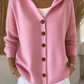 🎉This week's Special Sales - 50% OFF✨Women Cotton Plain Long Sleeve Comfy Casual Cardigan