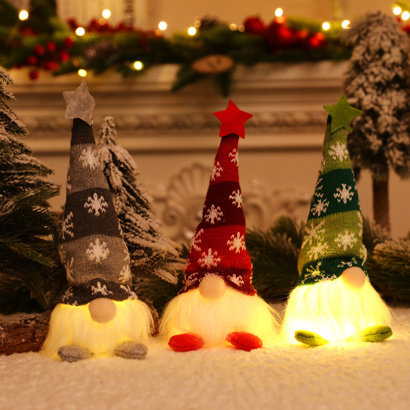 Mega Sale 60% OFF🥳 Faceless Christmas Gnome Doll Lights Hanging Ornament