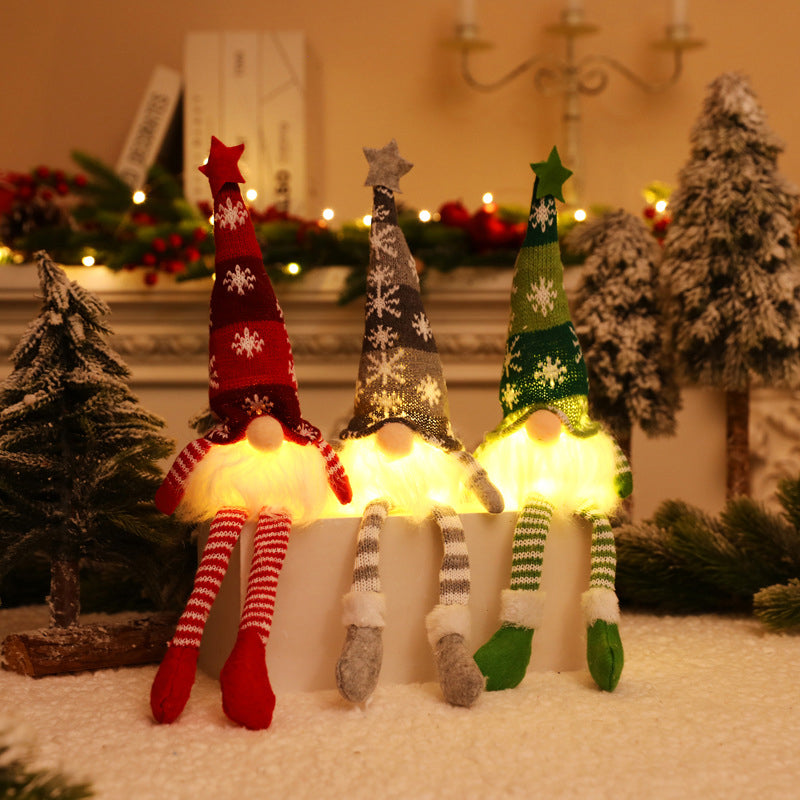 Mega Sale 60% OFF🥳 Faceless Christmas Gnome Doll Lights Hanging Ornament
