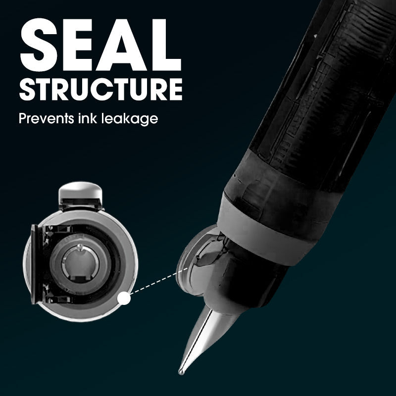 Quick-Dry Retractable Fountain Pen