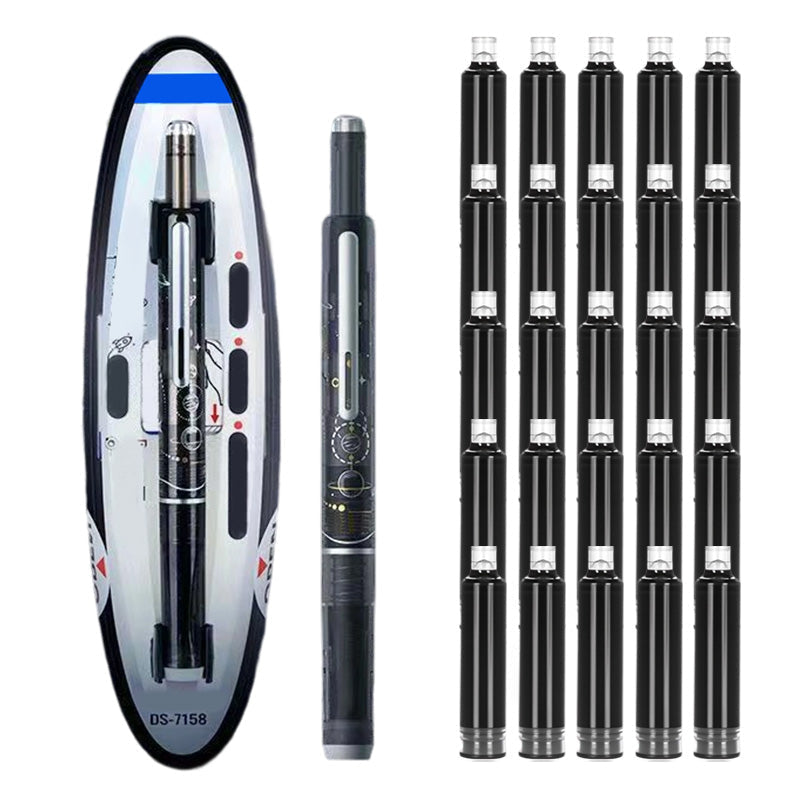 Quick-Dry Retractable Fountain Pen