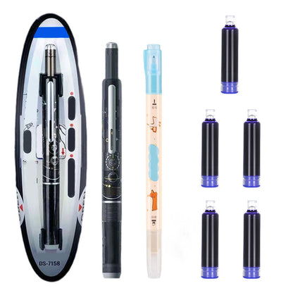 Quick-Dry Retractable Fountain Pen