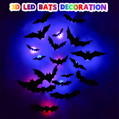 3D Bat LED Wall Light Decor
